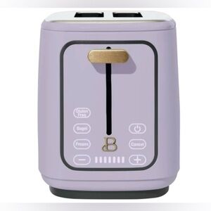 Beautiful 2 Slot Toaster with Touch-Activated Display, Lavender.